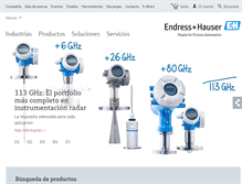 Tablet Screenshot of mx.endress.com