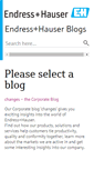 Mobile Screenshot of blogs.endress.com