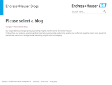 Tablet Screenshot of blogs.endress.com