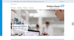 Desktop Screenshot of cz.endress.com