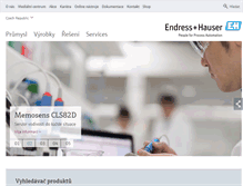 Tablet Screenshot of cz.endress.com