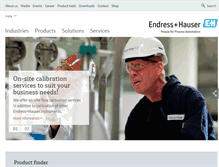 Tablet Screenshot of in.endress.com