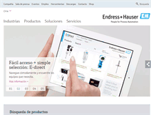 Tablet Screenshot of cl.endress.com