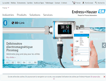 Tablet Screenshot of fr.endress.com